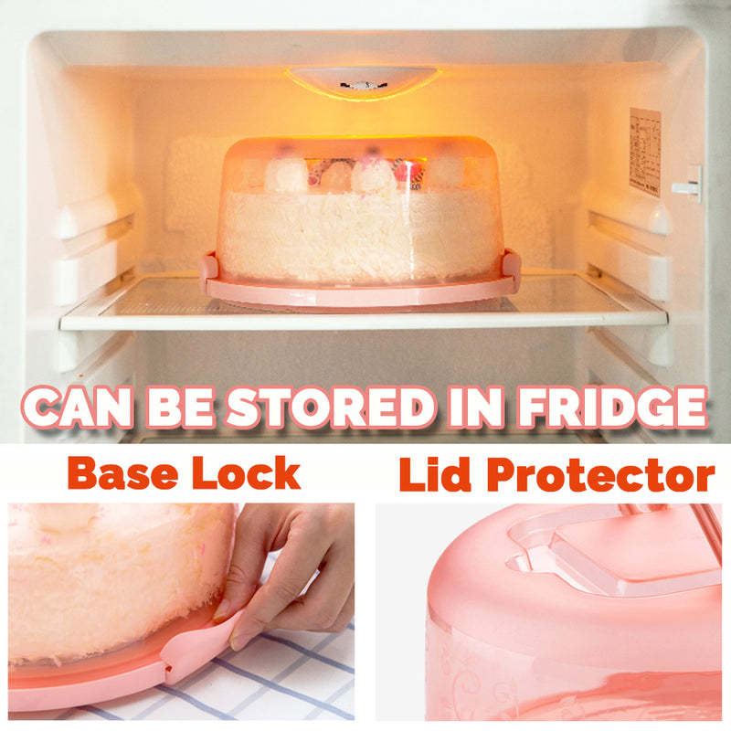 idrop 23CM Portable Cake Food Cover Storage Box