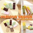 idrop [ 4PCS ] Chair Table Cushion Knitted Sock Foot Cover / Stokin Perabut Kerusi & Meja / 小花椅子脚包垫（4个1套)(针织脚套)