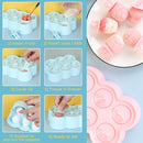 idrop [ 6 SLOT ] Animal Mini Ice Cream Popsicle Mold / Acuan Aiskrim Bentuk Haiwan Mini / 动物迷你冰淇淋冰棒模具