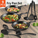 idrop Kitchen Cookware Cooking Pans & Utensils Set [ 9PCS  ]