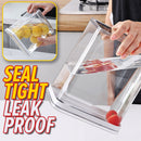 idrop Transparent Seal Tight Leakproof Food Grain Storage Container and Sliding Mount Holder [ 0.9L / 2.4L ]