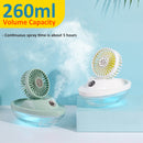 idrop [ 260ml ] Folding Desktop Rechargeable Humidifier & Cooling Fan / Kipas & Mesin Pelembap Udara Mudah Alih / 游艇喷雾风扇(风扇+加湿器260ML)OCEANS HUMIDIFIER & FAN