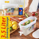 idrop [ 3.5L ] Cold Water Bucket Drinking Water Container with Faucet / Bekas Air Minuman / 3.5L塑料冷水桶