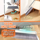idrop Household Cleaning Sweeping Space Saving Folding Broom & Dustpan Set