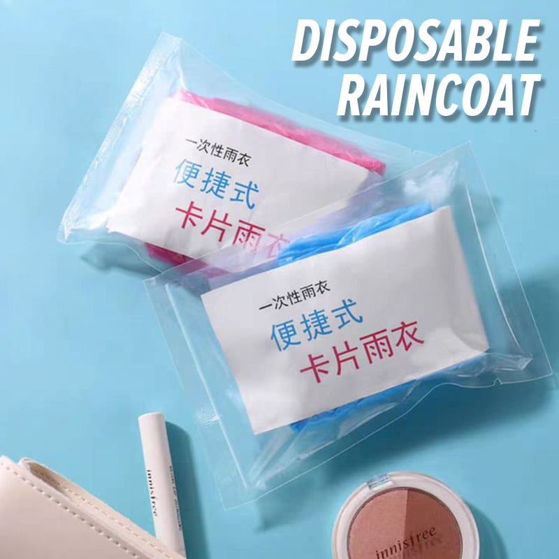 idrop Disposable Portable Travel Raincoat / Baju Hujan Pakai Buang / 一次性雨衣长款全身压缩儿童成人大人