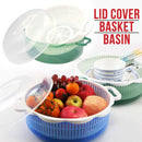 idrop Double Layer Fruit Vegetable Dish Washing & Rinsing Display Basket