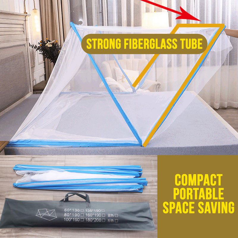 idrop [ 160CM x 190CM ] Foldable Portable Mosquito Protective Net