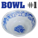 idrop Blue Ornamental Kitchen Dining Tableware Set 2 [ 6 Pcs / 12 Pcs ]