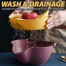 idrop Double Layer Drainage Basket Bowl Fruit Tray Plate / Pinggan Dulang Buah-Buahan / 多功能沥水水果篮(洗菜篮)