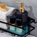 idrop Single Layer Iron Toilet Shelf Storage Rack with Hooks / Rak Penyimpanan Barang Tandas Jamban / 单层马桶上方置物架