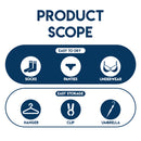 idrop Stainless Steel Wall-mounted Drying Clip Rack Hanger