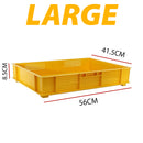 idrop Yellow Rectangular Crate Tray for Bakery & Industrial / Dulang Kuning Untuk Kegunaan Industri & Dapur / 用于烘焙和工业的黄色矩形板条箱托盘