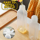 idrop [ 300ml / 500ml ] Kitchen Seasoning Oil Bottle High Temperature Resistant PP5 Material / Botol Sos Minyak / 味全尖叫油瓶pp5油瓶控量调料瓶挤压油壶塑料家用厨房专用喷油瓶