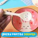 idrop Animal Design Ceramic Spoon / Sudu Makan Seramik Bertema Haiwan / 陶瓷匙小白兔斑马陶瓷勺子/ [ WHITE RABBIT ZEBRA ][ 1 PC ONLY ]