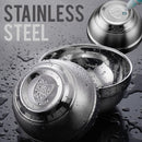 idrop [ 10pcs ] Heat Insulation Stainless Steel Eating Bowl / Mangkuk Makan Keluli Tahan Karat / 不锈钢保温餐碗 [ 16cm / 18cm ]