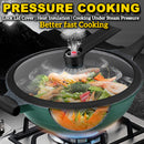idrop [ 32CM ] Granite Micro Pressure Cooking Stone Ceramic Nonstick Maifan Cooking Pot with Steamer [ FREE Wood Spatula ]
