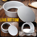 idrop [ 7in / 9in ] Aluminium Live Bottom Round Cake Baking Mold