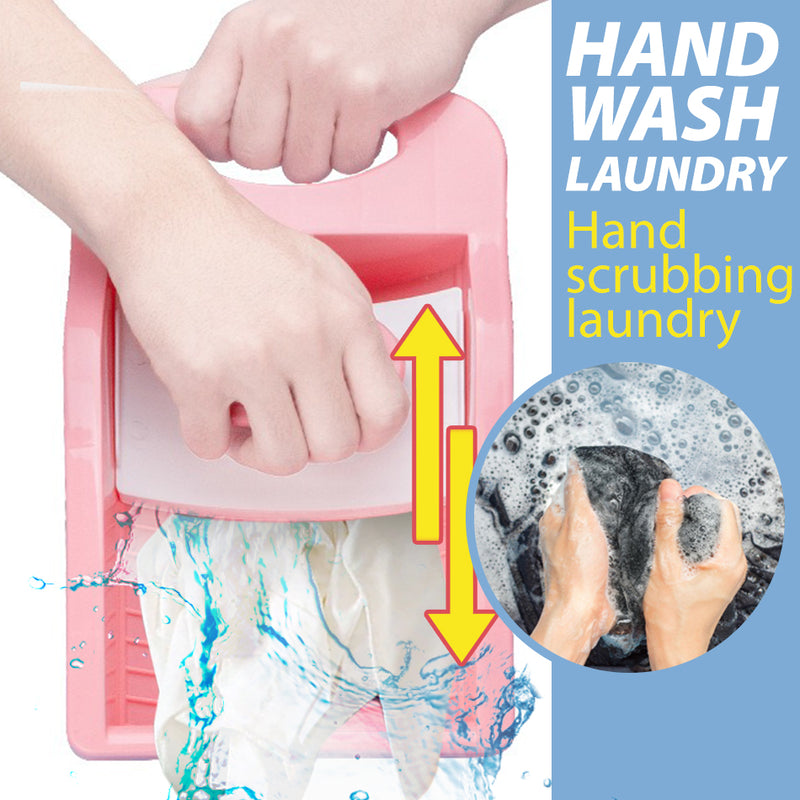 idrop Plastic Laundry fabric Wash Board / Papan Plastik Basuh Baju / 塑料懒人搓衣板