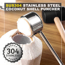 idrop Coconut Shell Opener Mallet Hammer & Puncher Set