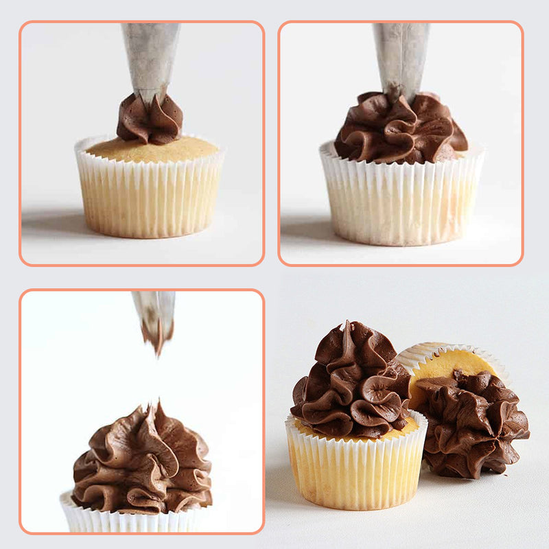 idrop 52PCS Kitchen Bakery Cake Muffin Whip Cream Flower Decorating Mouth Nozzle Tip Set