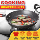 idrop 3 IN 1 [ 24 / 24 / 32cm ] Non-Stick Coated Kitchen Cookware Pot & Pan Cooking Set