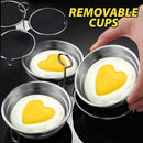 idrop [ 3IN1 ] Love Shape Egg Cooker Maker Mold SUS304 Stainless Steel / Acuan Masak Telur Corak Hati / 爱心煮蛋器304不锈钢