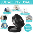 idrop Foldable Fan 3+1 Speed Portable Build In 7200mAh Battery