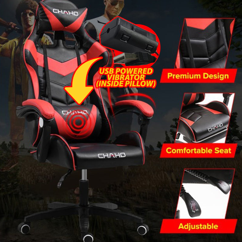 idrop CHAHO Ergonomic E-Sport Gaming Chair With Adjustable Reclining Backrest & Seat Height / Kerusi Permainan Komputer E-Sukan / 电竞电竞椅