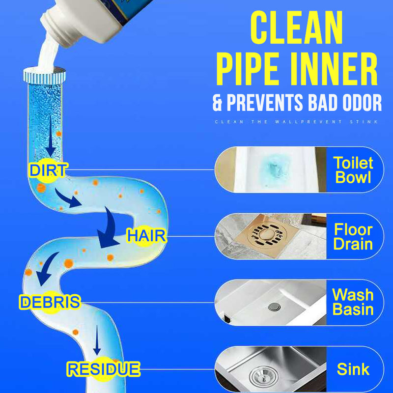 idrop 500g Pipe Plumbing Clogging Dredging Clog Remover Cleaning Agent