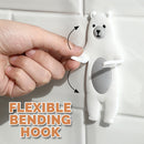 idrop Wall Mounted Flexible Easy Bending Animal Hanging Hook
