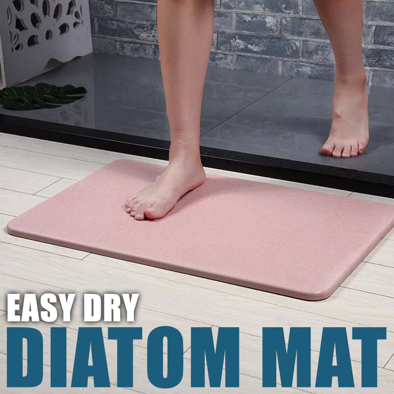 idrop Japan Natural Fast Drying Water Absorption Diatom Bath Mat [ 45cm x 35cm ]