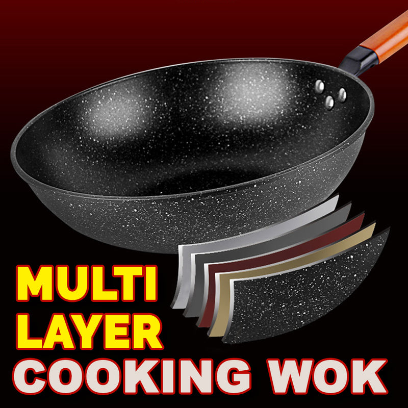idrop 32CM Nonstick Multi Layer Kitchen Household Cooking Wok