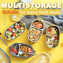 idrop [ 2 LAYER ] Portable Compact Lunch Box with Removable Stainless Steel Inner Food Tray [ 1550ml ]