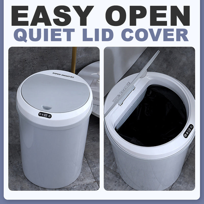 idrop 12L Rechargeable Smart Trash Rubbish Bin with Induction Motion Tap and Touch Sensor