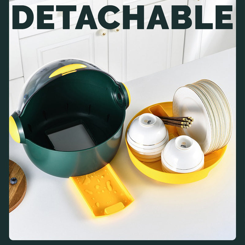 idrop Capsule Dishrack Storage for Plates Bowl & Utensils
