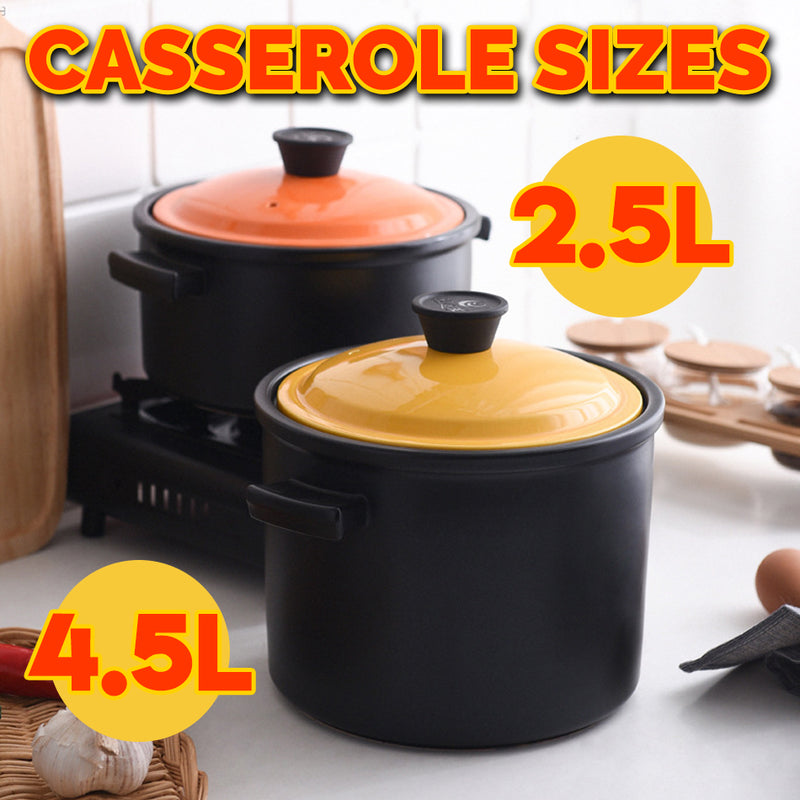 idrop [ 2.5L / 4.5L ] Kitchen Ceramic Casserole Cooker Pot [ Gas / Electric / Induction Stove ]