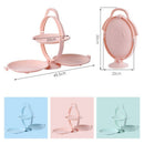 idrop 3 LAYER Portable Food Fruit & Snack Foldable Portable Dish Tray