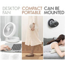 idrop 2 IN 1 Foldable Portable USB Rechargeable Fan with LED Lights