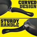 idrop 2PCS Kitchen Cookware Frying Pan [ 20CM & 24CM ] + 3PCS Cooking Utensils