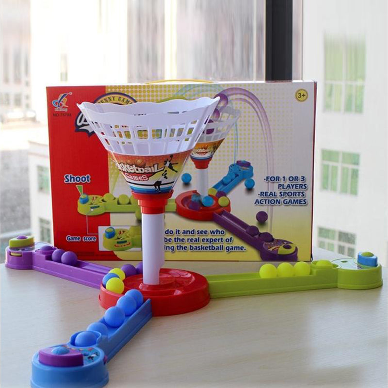 idrop Funny Game Ball Shoot Activate Triple Challenge Catapult Shooting Game Toys for Children