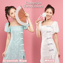 idrop Playful Puff Sleeve Cheongsam / Baju Cheongsam Lengan Kembang / 俏皮泡泡袖旗袍