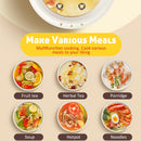 idrop [ 1.6L ] 700W Multifunction Electric Glass Cooking Pot with Steamer Cooker / Periuk Memasak & Stim Elektrik Pelbagai Guna / 1.6L玻璃盘蒸煮锅带蒸笼(玻璃电 煮锅)700W