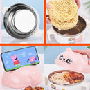 idrop [ 1000ml ] Stainless Steel Instant Noodle Food Bowl Eating Cup / Mangkuk Makanan / 不锈钢萌猫泡面杯