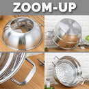 idrop 30CM 2 Layer Stainless Steel Cooker Steamer