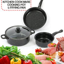 idrop 3PCS Kitchen Cooking Pot and Frypan