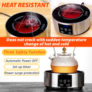 idrop [ 1300W ] Round Plate Electric Ceramic Stove Heating Cooktop / Dapur Seramik Elektrik Pelbagai Guna / 不锈钢触摸电陶炉