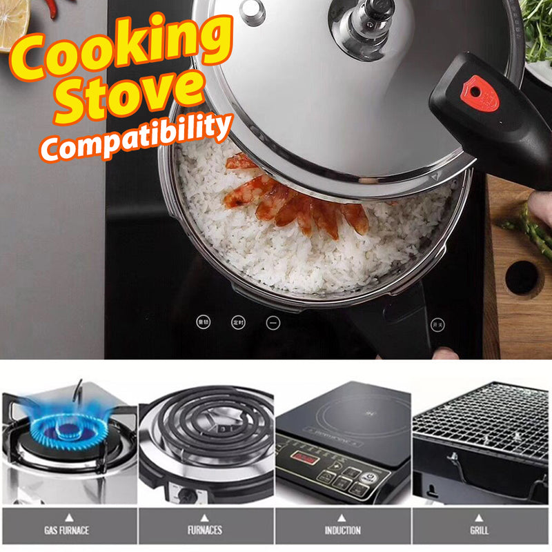 idrop [ 8L ] 26CM Stainless Steel Steam Pressure Cooker Pot / Periuk Memasak Tekanan Stim / 26CM旺年不锈钢压力锅8L