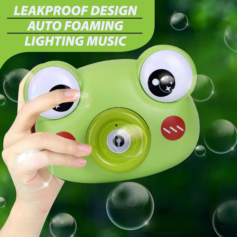 idrop Children's Bubble Blowing Toy Camera [ Frog / Duck ]
