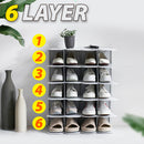 idrop [ 6 Layer ] Vertical Space Saving Shoe Rack Storage / Rak Penyimpanan Kasut / 6层可组装鞋架