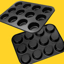 idrop [ 12 Slot ] Nonstick Coating Muffin cake Baking Cooking Pan Tray [ 35.5CM X 26CM ]